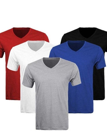 Mardaz Pack Of 5 Multicolour Cotton T-Shirts For Men